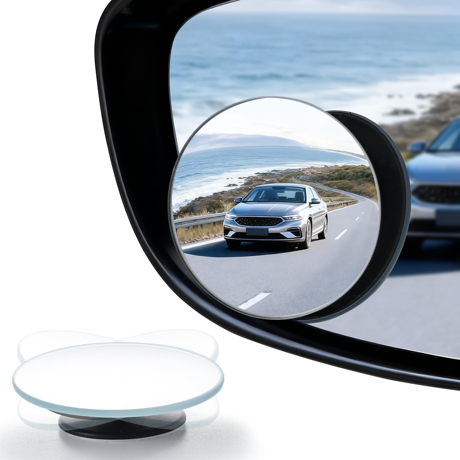 Car Blind Spot Mirror - مرآة النقطة العمياء، مرآة خلفية محدبة