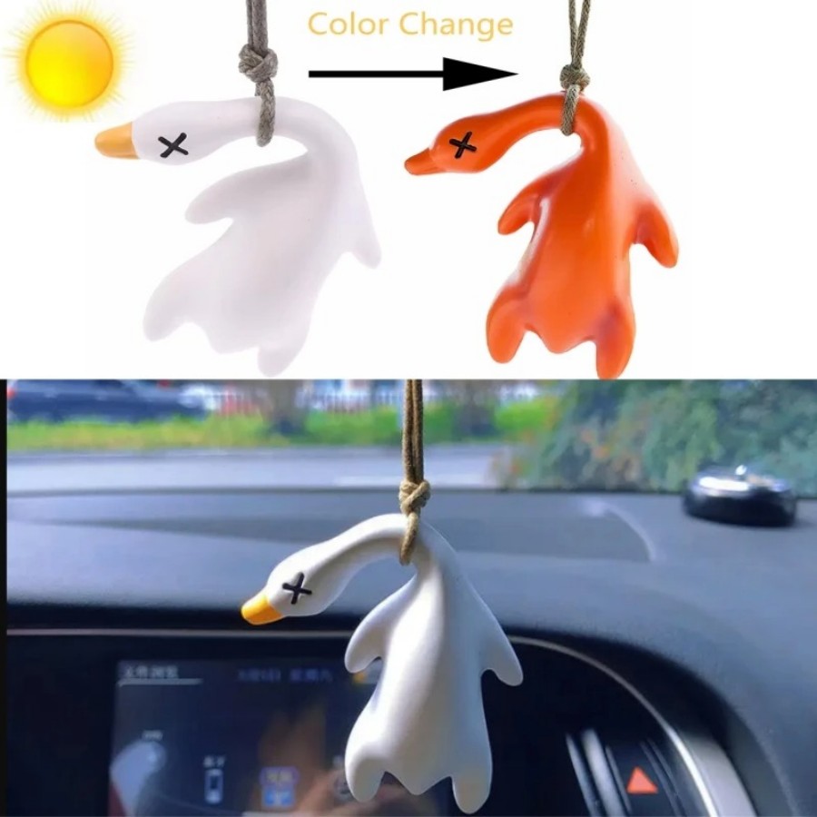 Car Blind Spot Mirror - تغيير لون بطة زخرفة السيارة الديكور،
