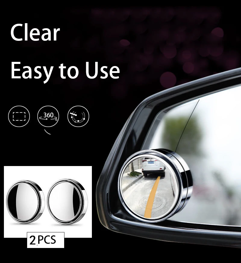 360 °   مرآة النقطة العمياء ال - مراجعة Car Blind Spot Mirror وسعره