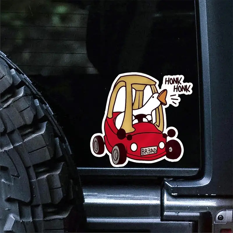 ملصق فينيل أوزة مضحكة للديكور  - مراجعة Car Accessories Gift Ideas وسعره