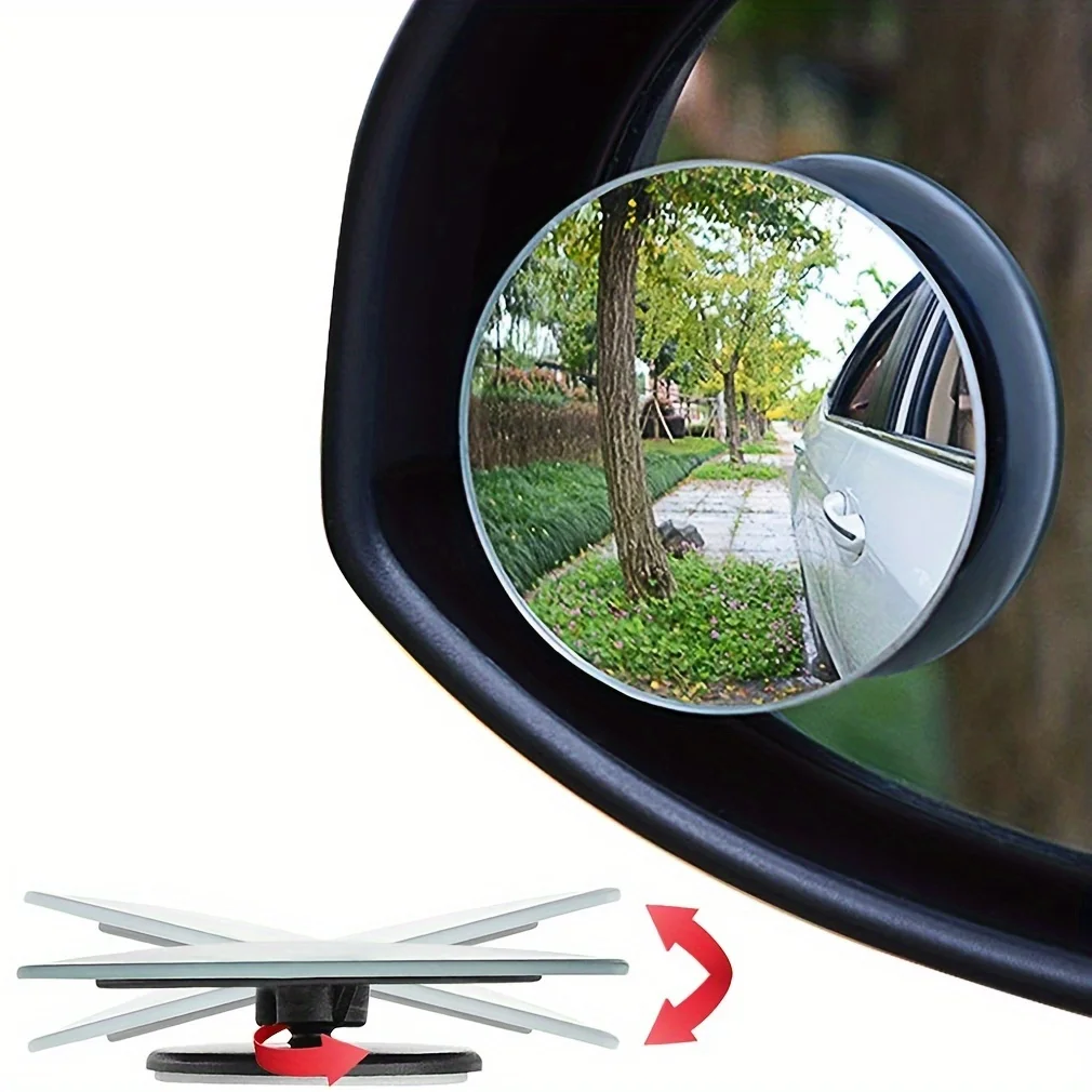 قطعتان من مرآة السيارة الخلفية - مراجعة Car Blind Spot Mirror وسعره