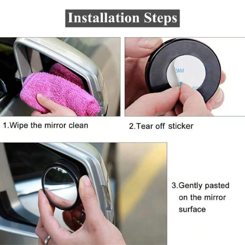 مرآة النقطة العمياء المحدبة ذا - مراجعة Car Blind Spot Mirror وسعره