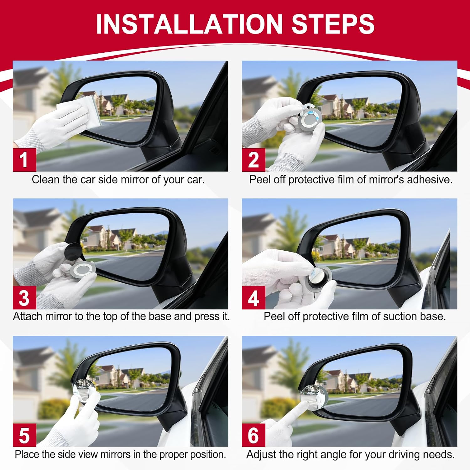 مرآة النقطة العمياء، مرآة خلفي - مراجعة Car Blind Spot Mirror وسعره