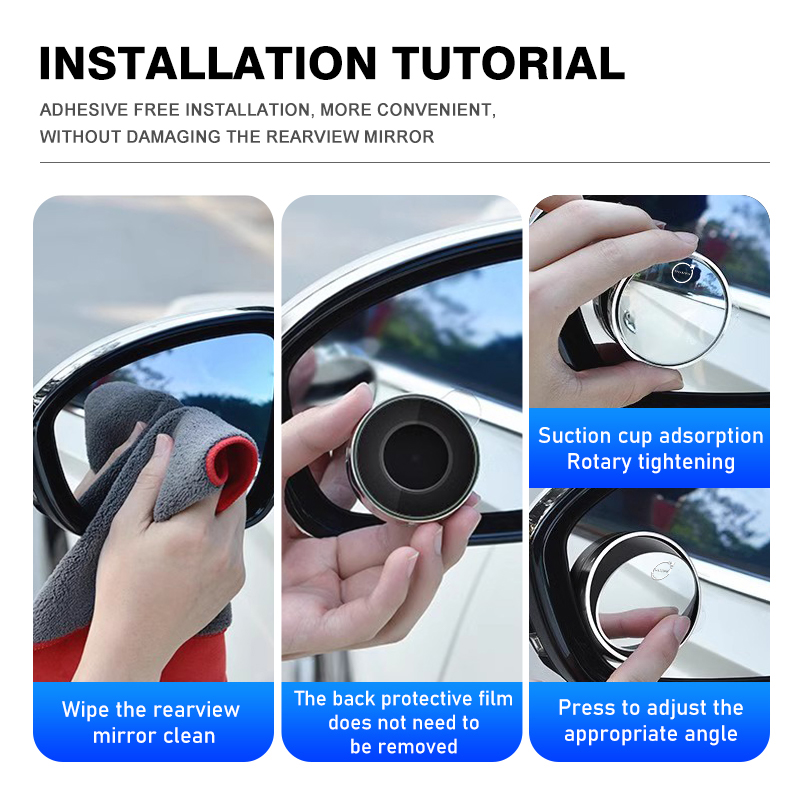 مرآة الرؤية الخلفية للسيارة 36 - مراجعة Car Blind Spot Mirror وسعره